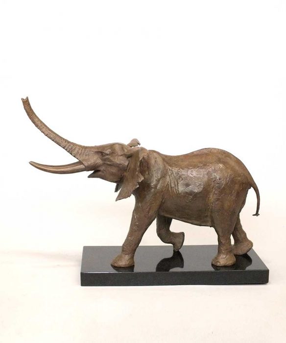 African Elephant Bonze Sculpture